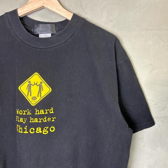 Mikes Hard Lemonade Chicago Hard Day Promo Large Modern Tee - Picture 3 of 5
